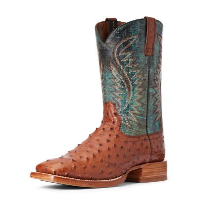 Ariat Gallup Kahverengi / Yeşil Western Csizma Erkek (39273-509)